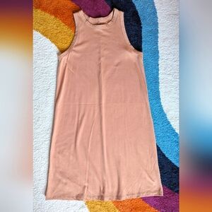 A New Day Tan Shift Dress Size Small